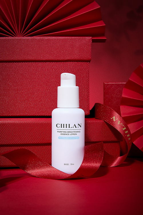 護膚品化妝品紅色場景禮盒年貨節(jié)丨產(chǎn)品后期修圖