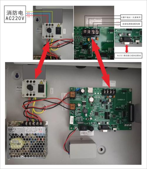 賦安消防應急照明和疏散指示系統產品接線圖
